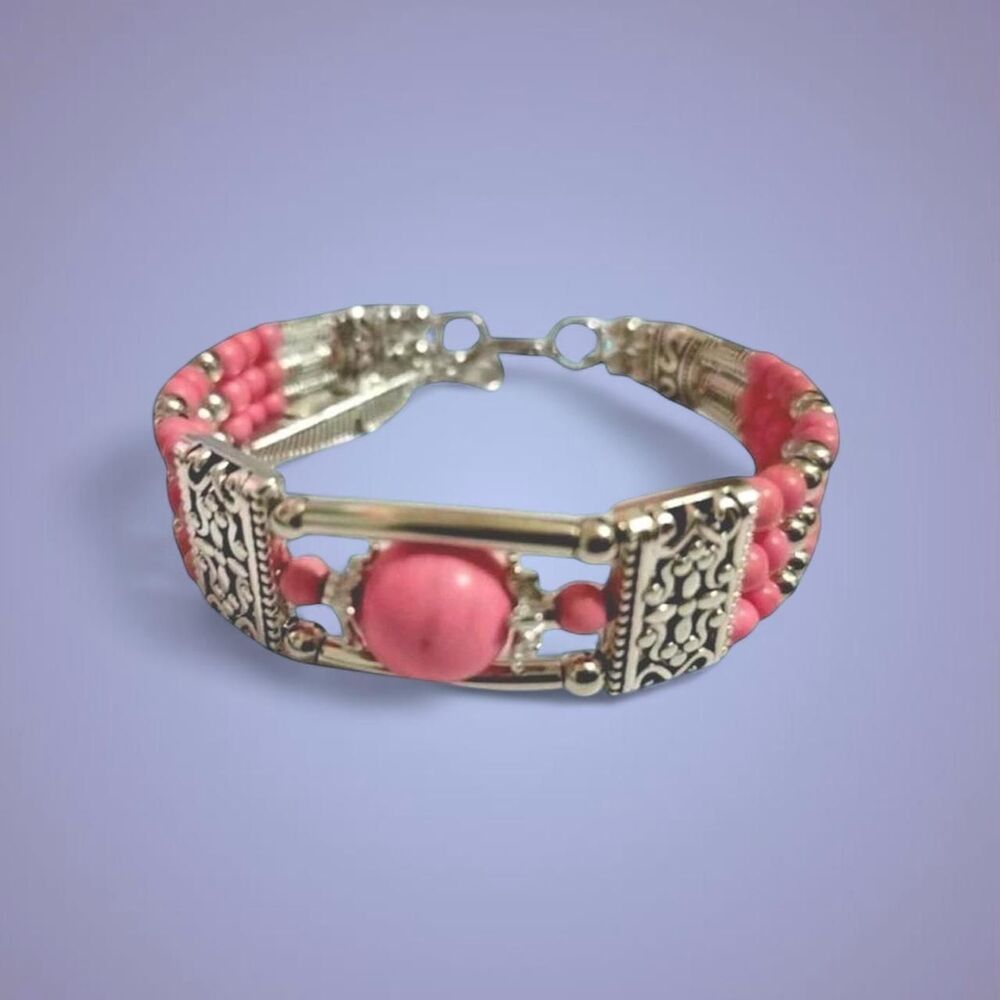 Unbranded Women's Pink and Silver Jewellery